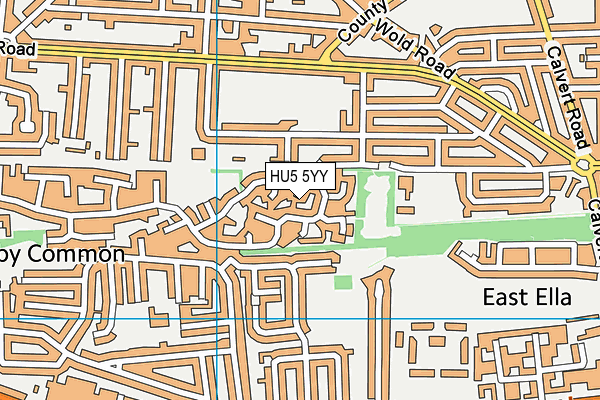 HU5 5YY map - OS VectorMap District (Ordnance Survey) HU5 5YY map - OS VectorMap District (Ordnance Survey)