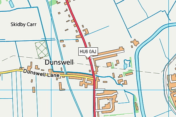 HU6 0AJ map - OS VectorMap District (Ordnance Survey) HU6 0AJ map - OS VectorMap District (Ordnance Survey)