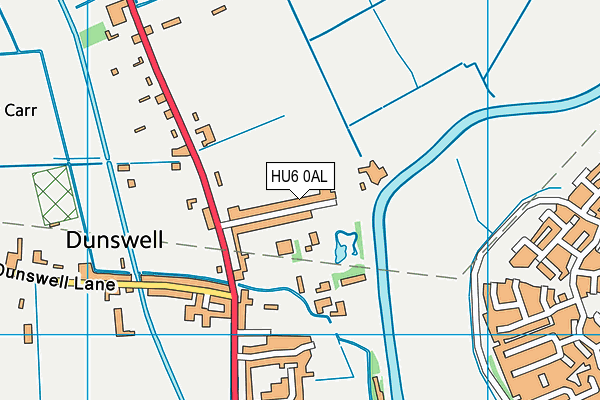 HU6 0AL map - OS VectorMap District (Ordnance Survey) HU6 0AL map - OS VectorMap District (Ordnance Survey)