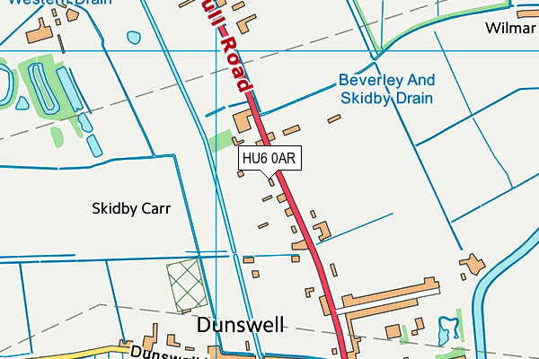 HU6 0AR map - OS VectorMap District (Ordnance Survey) HU6 0AR map - OS VectorMap District (Ordnance Survey)