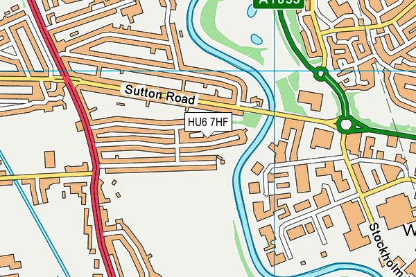 HU6 7HF map - OS VectorMap District (Ordnance Survey) HU6 7HF map - OS VectorMap District (Ordnance Survey)