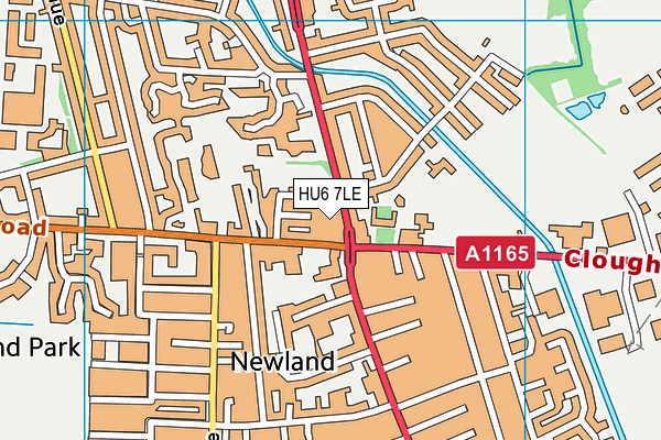 HU6 7LE map - OS VectorMap District (Ordnance Survey) HU6 7LE map - OS VectorMap District (Ordnance Survey)