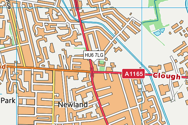HU6 7LG map - OS VectorMap District (Ordnance Survey) HU6 7LG map - OS VectorMap District (Ordnance Survey)