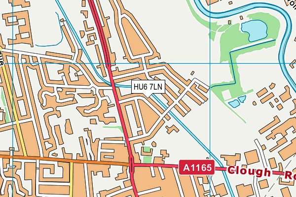HU6 7LN map - OS VectorMap District (Ordnance Survey) HU6 7LN map - OS VectorMap District (Ordnance Survey)
