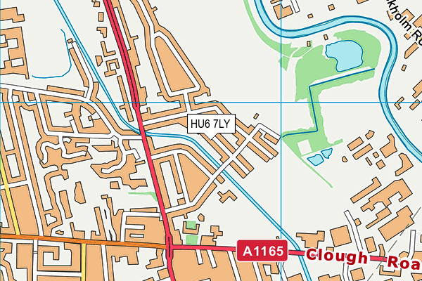 HU6 7LY map - OS VectorMap District (Ordnance Survey) HU6 7LY map - OS VectorMap District (Ordnance Survey)