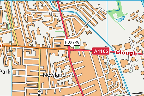 HU6 7PA map - OS VectorMap District (Ordnance Survey) HU6 7PA map - OS VectorMap District (Ordnance Survey)