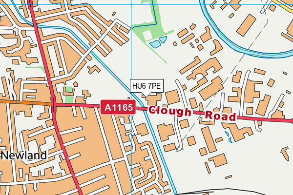 HU6 7PE map - OS VectorMap District (Ordnance Survey) HU6 7PE map - OS VectorMap District (Ordnance Survey)