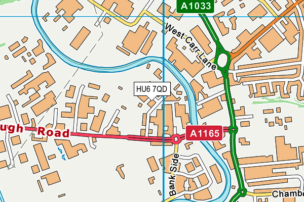 HU6 7QD map - OS VectorMap District (Ordnance Survey) HU6 7QD map - OS VectorMap District (Ordnance Survey)