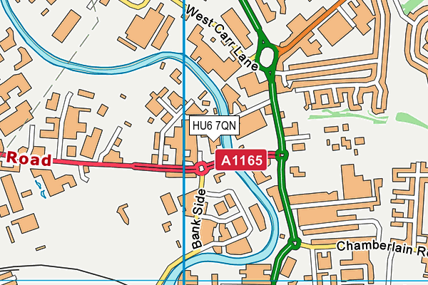 HU6 7QN map - OS VectorMap District (Ordnance Survey) HU6 7QN map - OS VectorMap District (Ordnance Survey)