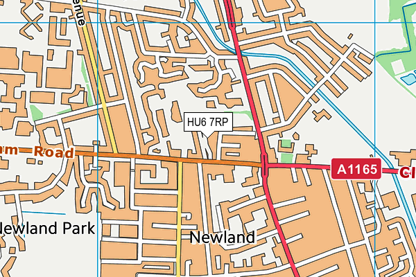 HU6 7RP map - OS VectorMap District (Ordnance Survey) HU6 7RP map - OS VectorMap District (Ordnance Survey)