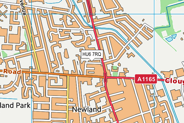 HU6 7RQ map - OS VectorMap District (Ordnance Survey) HU6 7RQ map - OS VectorMap District (Ordnance Survey)