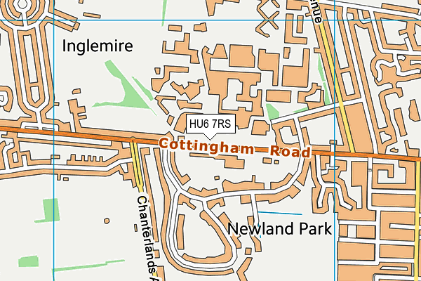 HU6 7RS map - OS VectorMap District (Ordnance Survey) HU6 7RS map - OS VectorMap District (Ordnance Survey)