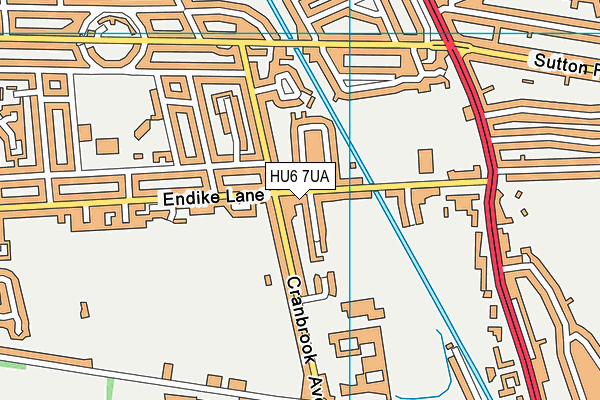 HU6 7UA map - OS VectorMap District (Ordnance Survey) HU6 7UA map - OS VectorMap District (Ordnance Survey)