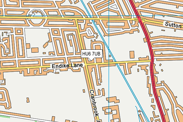 HU6 7UB map - OS VectorMap District (Ordnance Survey) HU6 7UB map - OS VectorMap District (Ordnance Survey)
