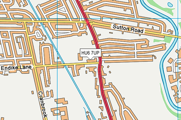 HU6 7UP map - OS VectorMap District (Ordnance Survey) HU6 7UP map - OS VectorMap District (Ordnance Survey)
