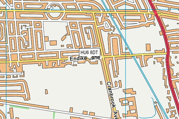 HU6 8DT map - OS VectorMap District (Ordnance Survey) HU6 8DT map - OS VectorMap District (Ordnance Survey)