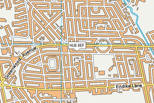 HU6 8EF map - OS VectorMap District (Ordnance Survey) HU6 8EF map - OS VectorMap District (Ordnance Survey)