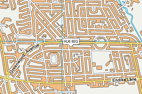 HU6 8EG map - OS VectorMap District (Ordnance Survey) HU6 8EG map - OS VectorMap District (Ordnance Survey)