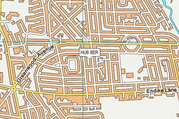 HU6 8ER map - OS VectorMap District (Ordnance Survey) HU6 8ER map - OS VectorMap District (Ordnance Survey)