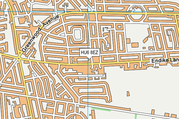 HU6 8EZ map - OS VectorMap District (Ordnance Survey) HU6 8EZ map - OS VectorMap District (Ordnance Survey)