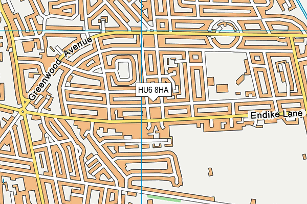 HU6 8HA map - OS VectorMap District (Ordnance Survey) HU6 8HA map - OS VectorMap District (Ordnance Survey)