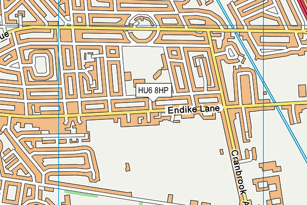 HU6 8HP map - OS VectorMap District (Ordnance Survey) HU6 8HP map - OS VectorMap District (Ordnance Survey)