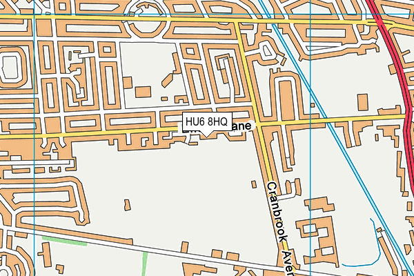 HU6 8HQ map - OS VectorMap District (Ordnance Survey) HU6 8HQ map - OS VectorMap District (Ordnance Survey)