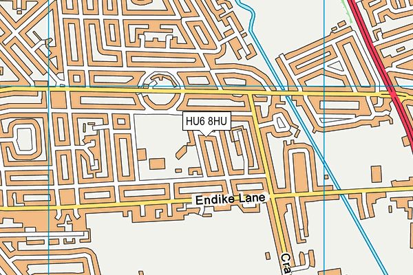 HU6 8HU map - OS VectorMap District (Ordnance Survey) HU6 8HU map - OS VectorMap District (Ordnance Survey)