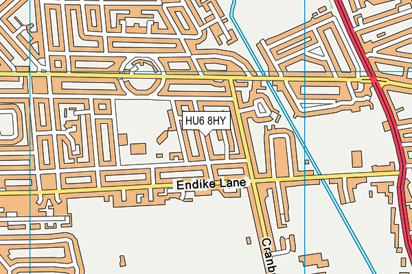 HU6 8HY map - OS VectorMap District (Ordnance Survey) HU6 8HY map - OS VectorMap District (Ordnance Survey)