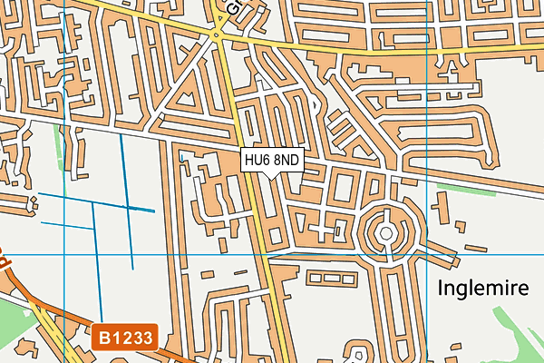 HU6 8ND map - OS VectorMap District (Ordnance Survey) HU6 8ND map - OS VectorMap District (Ordnance Survey)
