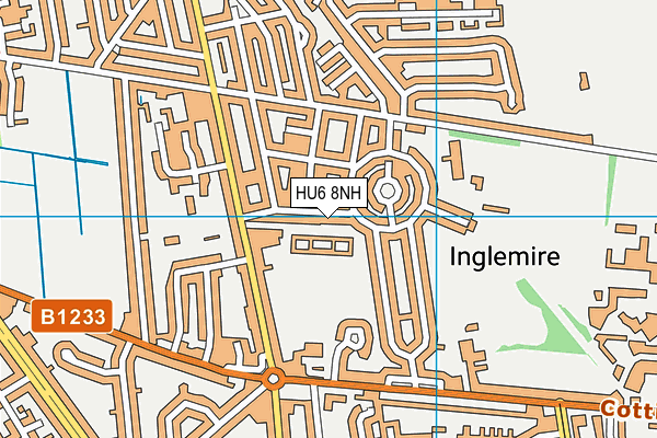 HU6 8NH map - OS VectorMap District (Ordnance Survey) HU6 8NH map - OS VectorMap District (Ordnance Survey)