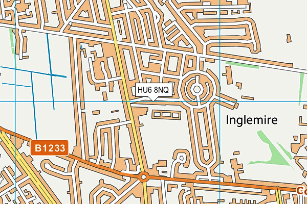 HU6 8NQ map - OS VectorMap District (Ordnance Survey)