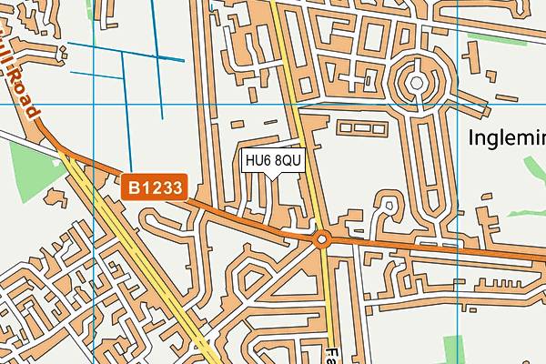 HU6 8QU map - OS VectorMap District (Ordnance Survey) HU6 8QU map - OS VectorMap District (Ordnance Survey)