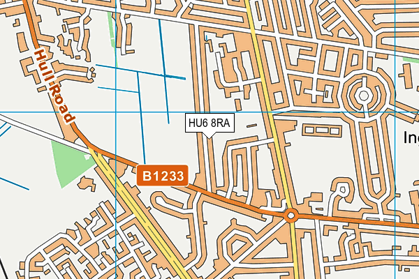 HU6 8RA map - OS VectorMap District (Ordnance Survey) HU6 8RA map - OS VectorMap District (Ordnance Survey)