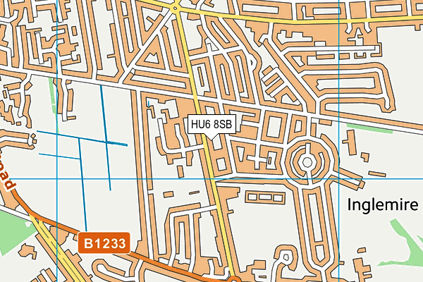 HU6 8SB map - OS VectorMap District (Ordnance Survey) HU6 8SB map - OS VectorMap District (Ordnance Survey)