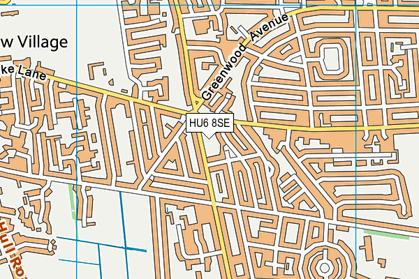 HU6 8SE map - OS VectorMap District (Ordnance Survey) HU6 8SE map - OS VectorMap District (Ordnance Survey)