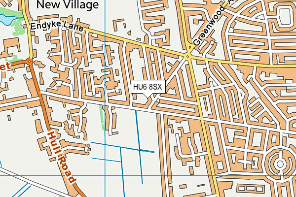 HU6 8SX map - OS VectorMap District (Ordnance Survey) HU6 8SX map - OS VectorMap District (Ordnance Survey)