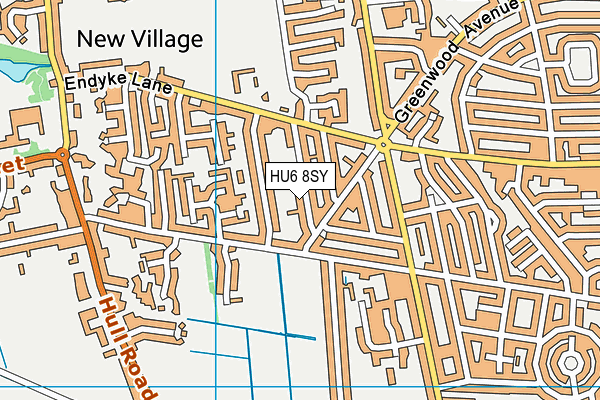 HU6 8SY map - OS VectorMap District (Ordnance Survey) HU6 8SY map - OS VectorMap District (Ordnance Survey)