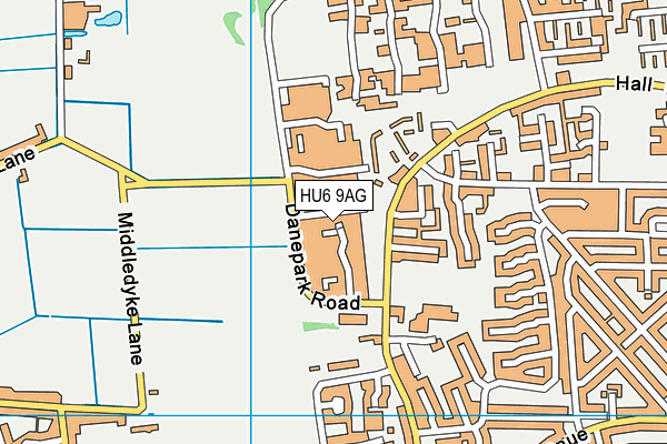 HU6 9AG map - OS VectorMap District (Ordnance Survey) HU6 9AG map - OS VectorMap District (Ordnance Survey)