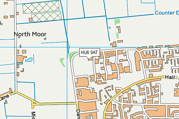 HU6 9AT map - OS VectorMap District (Ordnance Survey) HU6 9AT map - OS VectorMap District (Ordnance Survey)