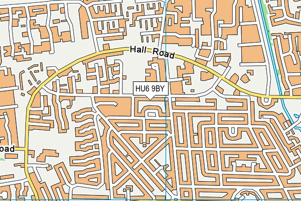 HU6 9BY map - OS VectorMap District (Ordnance Survey) HU6 9BY map - OS VectorMap District (Ordnance Survey)