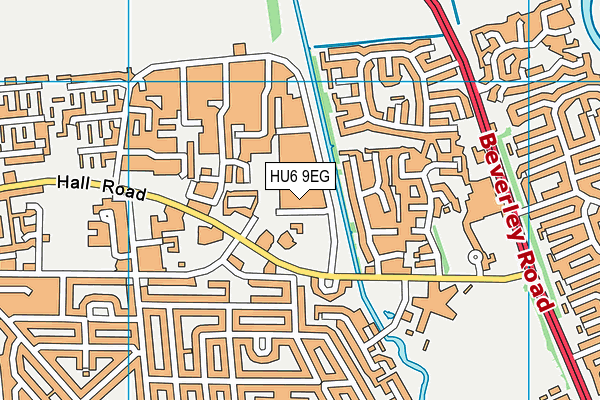 HU6 9EG map - OS VectorMap District (Ordnance Survey) HU6 9EG map - OS VectorMap District (Ordnance Survey)