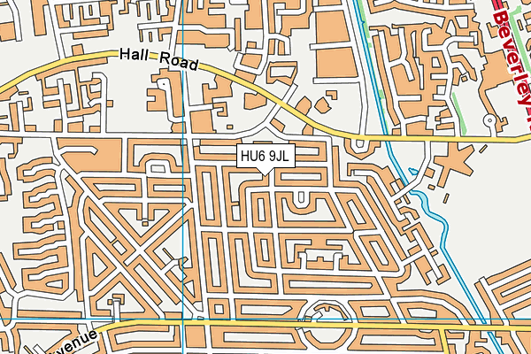 HU6 9JL map - OS VectorMap District (Ordnance Survey) HU6 9JL map - OS VectorMap District (Ordnance Survey)