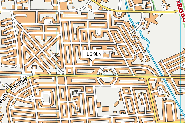 HU6 9LN map - OS VectorMap District (Ordnance Survey) HU6 9LN map - OS VectorMap District (Ordnance Survey)