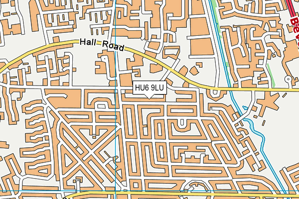HU6 9LU map - OS VectorMap District (Ordnance Survey) HU6 9LU map - OS VectorMap District (Ordnance Survey)