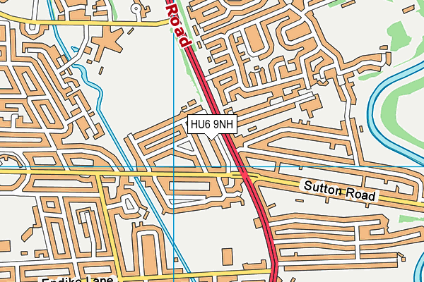 HU6 9NH map - OS VectorMap District (Ordnance Survey) HU6 9NH map - OS VectorMap District (Ordnance Survey)