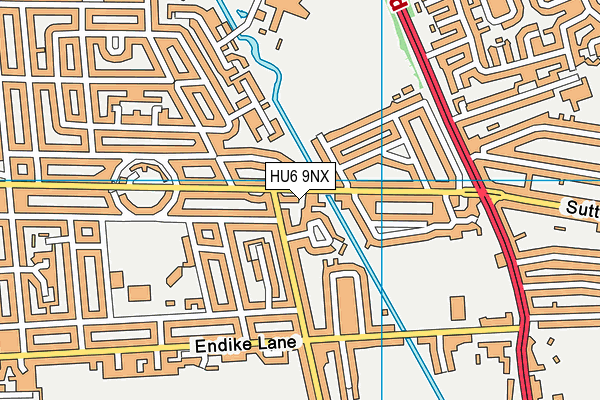 HU6 9NX map - OS VectorMap District (Ordnance Survey) HU6 9NX map - OS VectorMap District (Ordnance Survey)