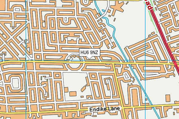 HU6 9NZ map - OS VectorMap District (Ordnance Survey) HU6 9NZ map - OS VectorMap District (Ordnance Survey)
