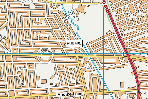 HU6 9PN map - OS VectorMap District (Ordnance Survey) HU6 9PN map - OS VectorMap District (Ordnance Survey)