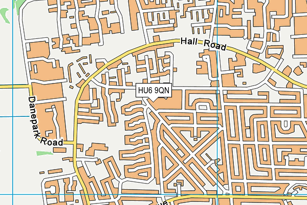 HU6 9QN map - OS VectorMap District (Ordnance Survey) HU6 9QN map - OS VectorMap District (Ordnance Survey)